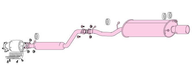 FUJITSUBO Legalis R. S tail  Exhaust For CC2 Biggar 2.5 760-54023