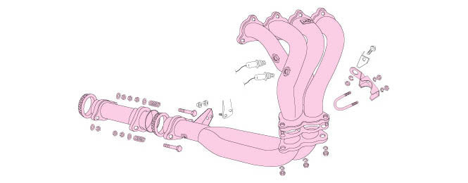 FUJITSUBO Super EX BASIC VERSION  Headers  For EF9 Civic SiR 630-52033