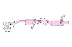 FUJITSUBO POWER Getter Exhaust For RPS13 180SX 2.0 turbo 100-13047