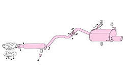 FUJITSUBO Legalis R  Exhaust For HP10 Primera 2.0 760-12412