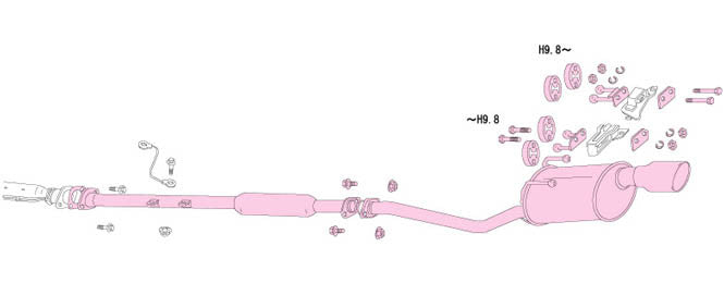 FUJITSUBO Wagolis  For SXM15G Ipsum 4WD minor after 450-27214