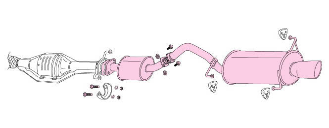 FUJITSUBO Legalis R  Exhaust For TCR11W Estima SC 2WD 760-27013