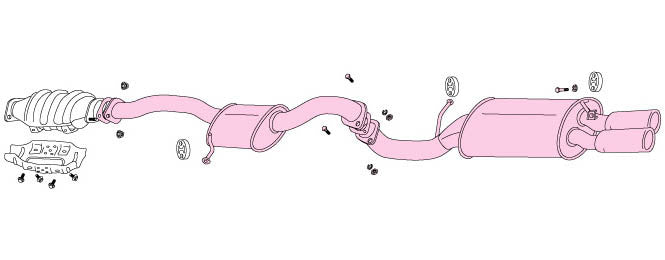 FUJITSUBO Legalis R  Exhaust For Y31 Gloria 24V Turbo 770-16032