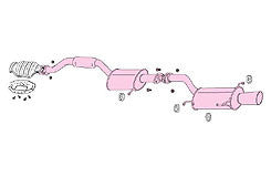 FUJITSUBO Legalis R  Exhaust For HY33 Gloria Gran Turismo SV 770-16052