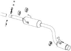 FUJITSUBO POWER Getter Exhaust For S320G Atrai Wagon custom turbo 2WD 150-70623