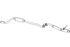 FUJITSUBO AUTHORIZE R Exhaust For GK5 fit 1.5 2WD RS 550-51552