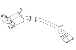 FUJITSUBO AUTHORIZE S Exhaust For ZRR80G Esquire 2WD 360-27443