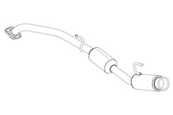 FUJITSUBO AUTHORIZE R Exhaust For ZVW41W Prius α 1.8 2WD G's 540-21456