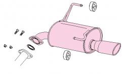 FUJITSUBO AUTHORIZE S Exhaust For GK7 Impreza G4 2.0 4WD 350-63121