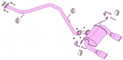 FUJITSUBO AUTHORIZE S Exhaust For ZYX10 C-HR hybrid 2WD 350-20651