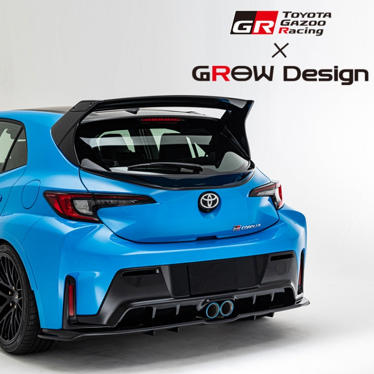GROW MOTORSPORTS REAR DIFFUSER ABS SEMI GLOSS BLACK ORIGINAL FOR TOYOTA GR COROLLA GZEA14H GROW-MOTORSPORTS-00050