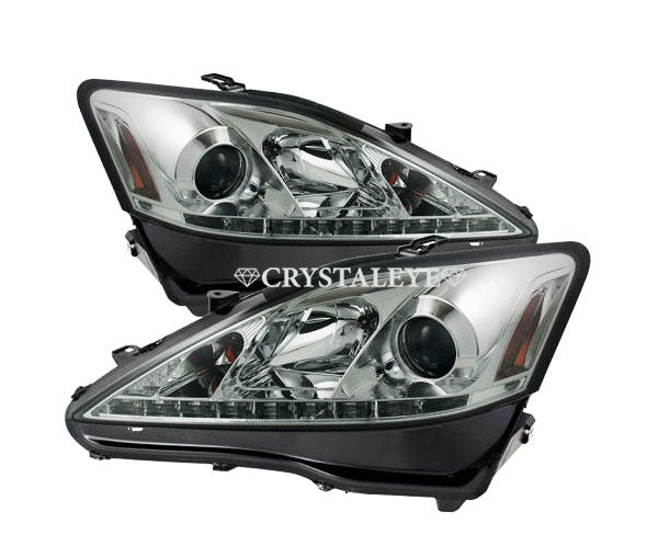 CRYSTAL EYE GSE20 21 25 LATE MODEL L-LINE POSITION BUILT-IN HEADLIGHT CHROME FOR LEXSUS LEXUS IS 20 EARLY MID-TERM S171CR