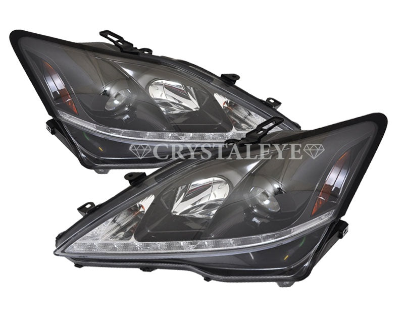 CRYSTAL EYE GSE20 21 25 LATE MODEL L-LINE POSITION BUILT-IN HEADLIGHT BLACK CHROME FOR LEXSUS LEXUS IS 20 EARLY MID-TERM S171BC