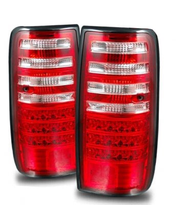 CRYSTAL EYE LED TAIL LIGHTS LAND CRUISER 80 LX450 FZJ80G L202 (RED CLEAR) FOR TOYOTA LAND CRUISER 80 L087RC