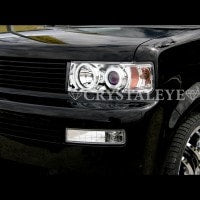 CRYSTAL EYE CCFL SQUID RING BLUE PROJECTOR HEADLIGHTS AMBER REFLECTOR CLEAR TYPE FOR TOYOTA BB NCP30  S014CR