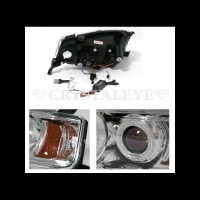 CRYSTAL EYE CCFL SQUID RING BLUE PROJECTOR HEADLIGHTS AMBER REFLECTOR CLEAR TYPE FOR TOYOTA BB NCP30  S014CR