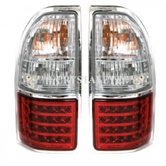 CRYSTAL EYE LED TAIL LAMP, RED CLEAR TYPE FOR TOYOTA LAND CRUISER PRADO 90 95  L111RC