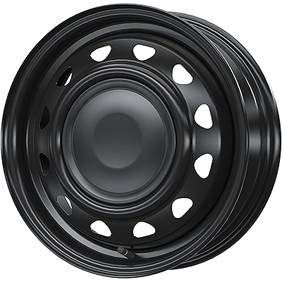 WEDS STYLISH WHEELS NEOCARROW 14X4.5J +45 8H SEMI-MBK BKCAP M BLACK 0014044
