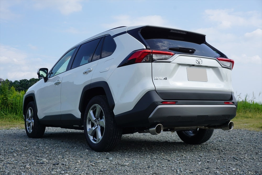 EXART ONE MUFFLER GRAPHITE METALLIC CIRCULAR TAILPIPE (OUTER DIAMETER Φ114) EXHAUST EXHAUST FOR TOYOTA RAV4 6BA-MXAA54 GASOLINE M20A-FKS EA02-TY112-G
