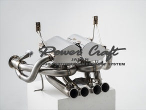 POWER CRAFT HYBRID EXHAUST MUFFLER SYSTEM SQUARE TAIL BLACK TAIL WITH RACING STRAIGHT CATALYZER FOR LAMBORGHINI AVENTADOR 750SV P-LA940101-SE