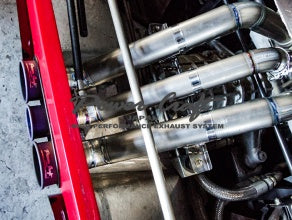 POWER CRAFT EXHAUST MUFFLER SYSTEM WITH BLACK TAIL FOR FERRARI F40  P-FE870101-BKT