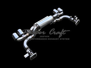 POWER CRAFT HYBRID EXHAUST MUFFLER SYSTEM WITH BLACK TAIL FOR PORSCHE 991.2 CARRERA PORSCHE 991.2 CARRERA S P-PO580103-BKT