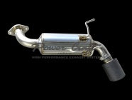 POWER CRAFT SINGLE TAIL REAR MUFFLER TITANIUM TAIL WITH BLACK FINISH FOR TOYOTA GR86 ZN8 P-TO220103-BKT