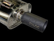 POWER CRAFT EXHAUST MUFFLER SYSTEM ABOVE DIFFERENTIAL WITH BLACK TAIL FOR TOYOTA AE86 P-TO010104-BKT