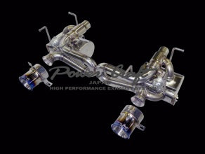 POWER CRAFT HYBRID EXHAUST MUFFLER SYSTEM WITH RACING STRAIGHT CATALYZER AND WITH BLACK TAIL FOR FERRARI 488 SPECIA P-FE900101-SE-BKT