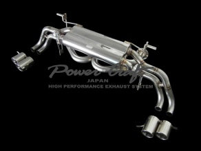 POWER CRAFT HYBRID EXHAUST MUFFLER SYSTEM WITH BLACK TAIL FOR AUDI R8 4.2 V8 SPIDER P-AU720101-BKT