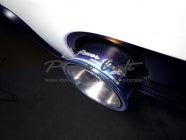 POWER CRAFT HYBRID EXHAUST MUFFLER SYSTEM WITH RACING STRAIGHT CATALYZER AND WITH BLACK TAIL FOR FERRARI 488 SPECIA P-FE900101-SE-BKT