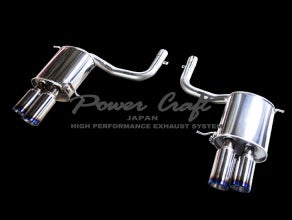 POWER CRAFT EARLY MODEL EXHAUST MUFFLER SYSTEM WITH BLACK TAIL FOR MASERATI QUATTROPORTE BEFORE P-MAS760102-BKT