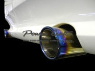 POWER CRAFT HYBRID EXHAUST MUFFLER SYSTEM COUPE TWIN TURBO WITH BLACK TAIL FOR BMW 335i COUPE TWIN TURBO P-BM530102-BKT