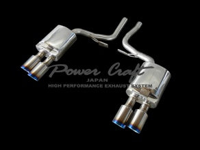 POWER CRAFT EXHAUST MUFFLER SYSTEM WITH BLACK TAIL FOR PORSCHE PANAMERA HYBRID  P-PO470106-BKT