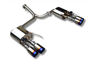 EXART IVSC MUFFLER STAINLESS STEEL SQUARE TAILPIPE (88MM X 82MM) EXHAUST EXHAUST FOR TOYOTA MARK X GRMN DBA-GRX133 MODIFIED 2GR-FSE EA01-TY111-SQ