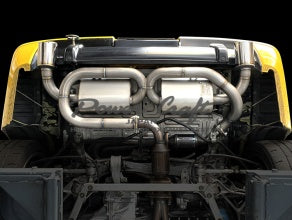 POWER CRAFT EXHAUST MUFFLER SYSTEM FULL TITANIUM MUFFLER WITH MATTE TITANIUM TAIL FOR HONDA NSX NA1  P-HO160103-MTT