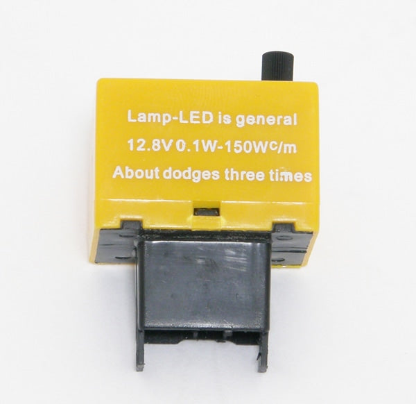 CRYSTAL EYE RESISTOR-FREE 8-PIN IC TURN SIGNAL RELAY, ANTI-HYPERFLASH, ANSWER-BACK COMPATIBLE, MULTI-FUNCTION MODEL FOR  X048WR