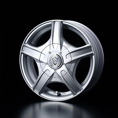 WEDS STYLISH WHEELS TREFFER MH 13X4.0+43 100-110-114 12H SILVER 0033587