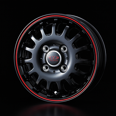 WEDS STYLISH WHEELS VICENTE 04CA BK 12X3.5 +45 4H-100 BK BLACK 0034882