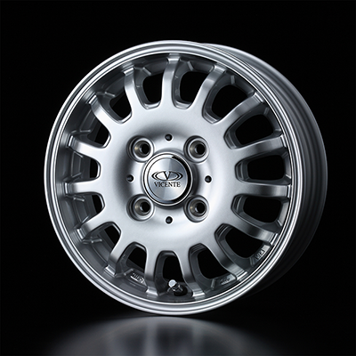 WEDS STYLISH WHEELS VICENTE 04CA SIL 12X3.5 +45 4H-100 SIL SILVER 0034883