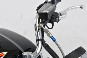 PLOT SWAGE-LINE PRO CLUTCH HOSE KIT BLACK STAINLESS STEEL FITTINGS BLACK SMOKE HOSE FOR HONDA CB1100EX ABS BTPB0035C