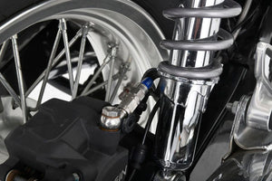 PLOT SWAGE-LINE PRO REAR BRAKE HOSE KIT STAINLESS STEEL FITTINGS CLEAR HOSE FOR HONDA CB1100EX ABS STP0035R