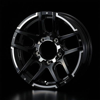 WEDS ADVENTURE MUD VANCE 04 16X5.5J +22 5H 139.7 BKP BLACK POLISH 0038925