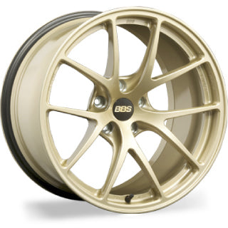 BBS FORGED ALUMINUM 1-PIECE WHEEL RI-A 18X8.5 34 5X120.0 GOLD (GL) RI-A063-GL