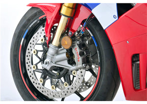 PLOT SWAGE-LINE PRO FRONT BRAKE HOSE KIT BI-PIECE STAINLESS STEEL FITTINGS BLACK SMOKE HOSE FOR HONDA CBR1000RR-R SP STPB0044FB