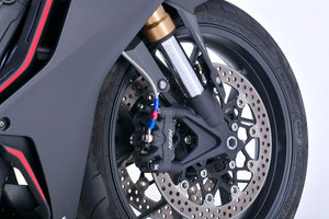 PLOT SWAGE-LINE PRO FRONT BRAKE HOSE KIT BI-PIECE STAINLESS STEEL FITTINGS CLEAR HOSE FOR HONDA CBR650R STP0045FB