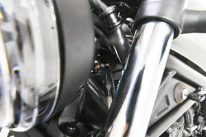 PLOT SWAGE-LINE PRO FRONT BRAKE HOSE KIT STAINLESS STEEL FITTINGS CLEAR HOSE FOR HONDA REBEL250 STP0049FS