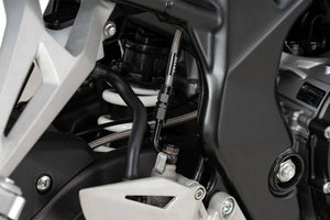 PLOT SWAGE-LINE PRO REAR BRAKE HOSE KIT STAINLESS STEEL FITTINGS CLEAR HOSE FOR HONDA CBR250RR STP0056R