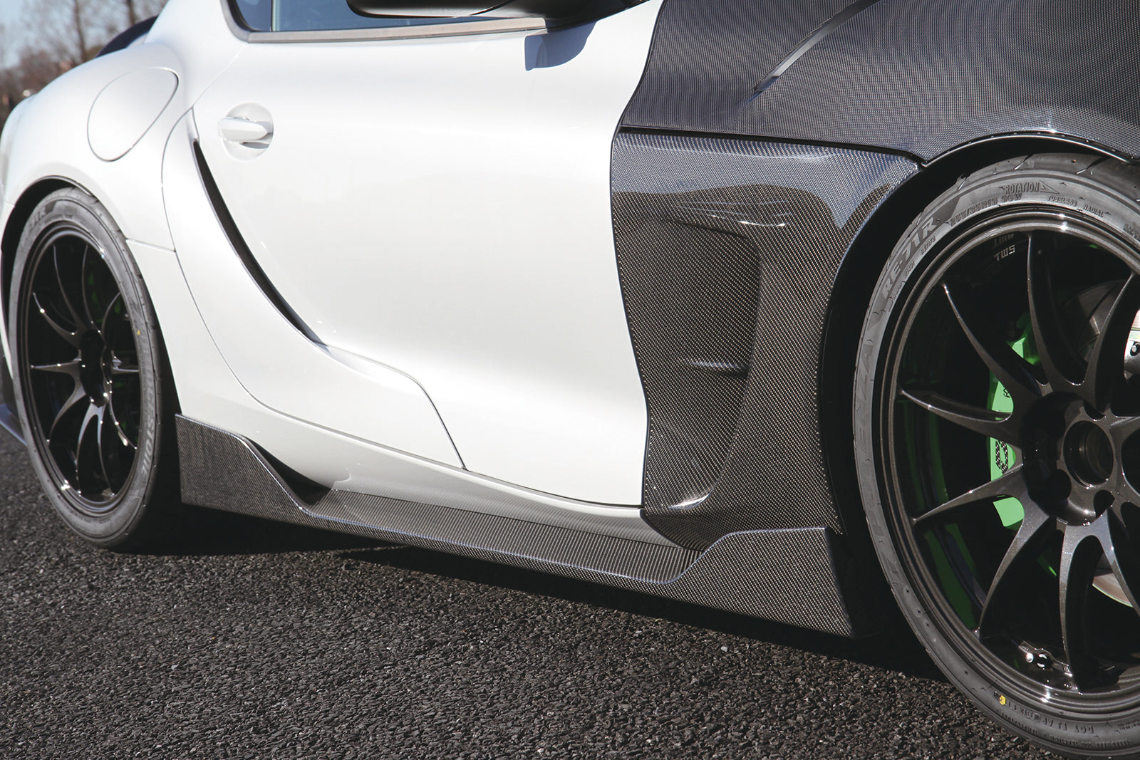 REVOLUTION SIDE STEP FRP FOR TOYOTA SUPRA A90 A90-SS-FRP