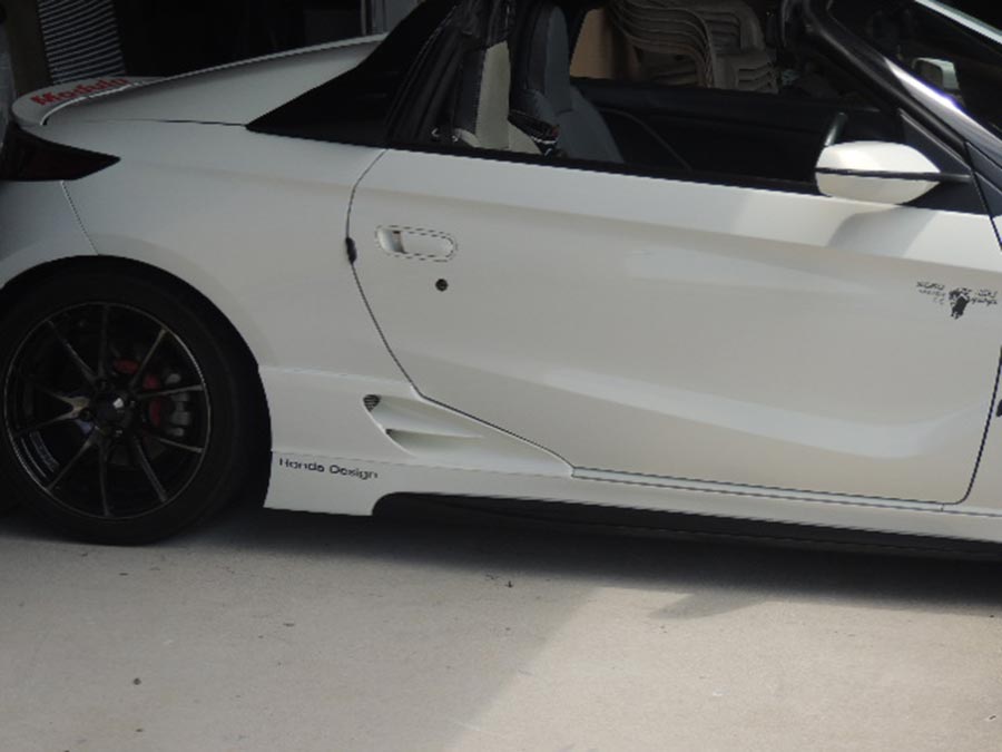 J-MODE SIDE DUCT FOR VEHICLES WITH MUGEN SIDE SPOILERS- FLAME RED (R513) FOR HONDA S660 JW5 J-MODE-00003